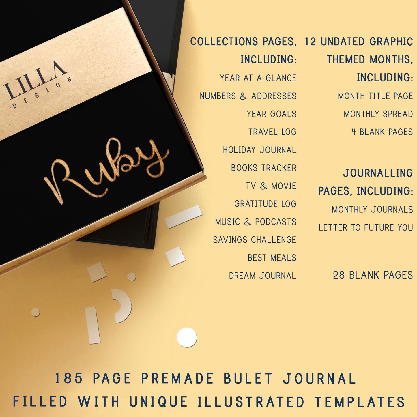 GRAPHIC MONTHLY BULLET JOURNAL