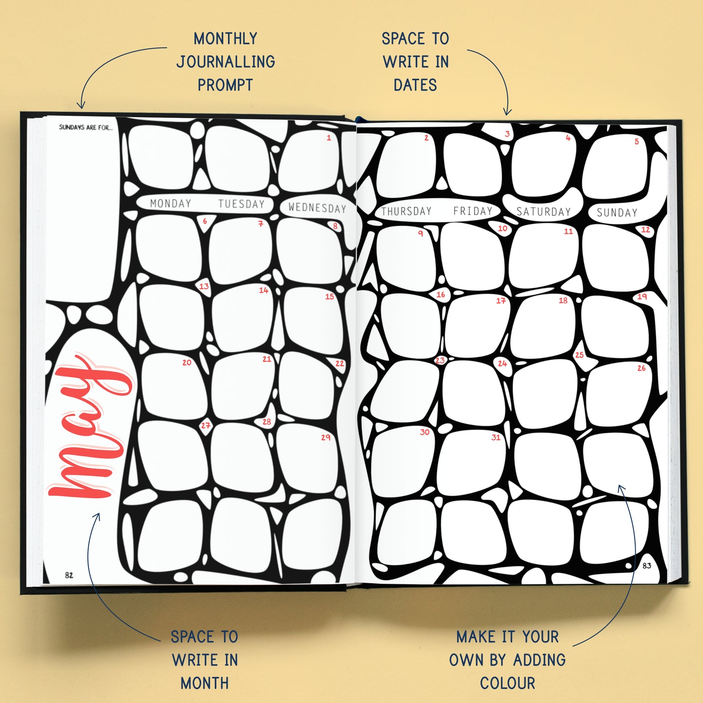 GRAPHIC MONTHLY BULLET JOURNAL